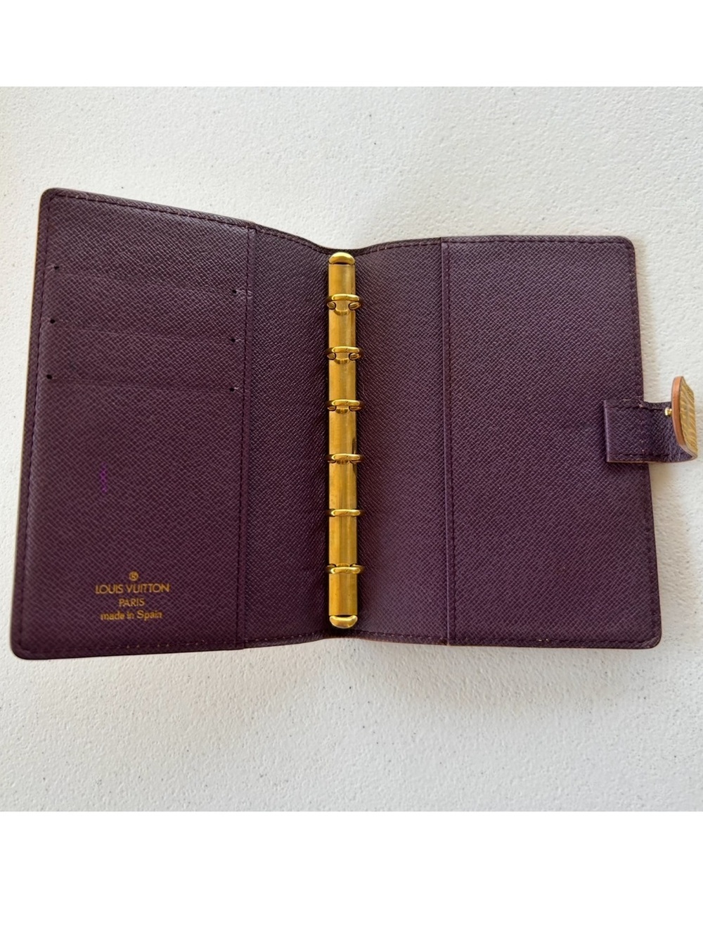 Louis Vuitton Vintage Epi Agenda PM Yellow Toledo Gold Planner Leather Cover - Picture 3 of 9
